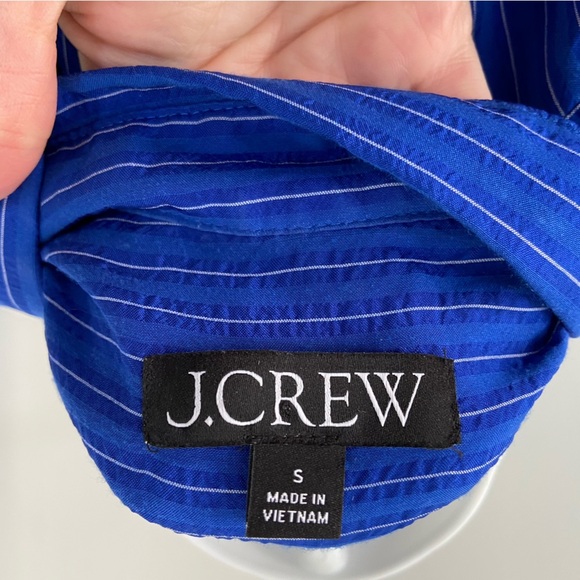 J.Crew Textured drapey button-up shirt BY680 size Small - Picture 8 of 11